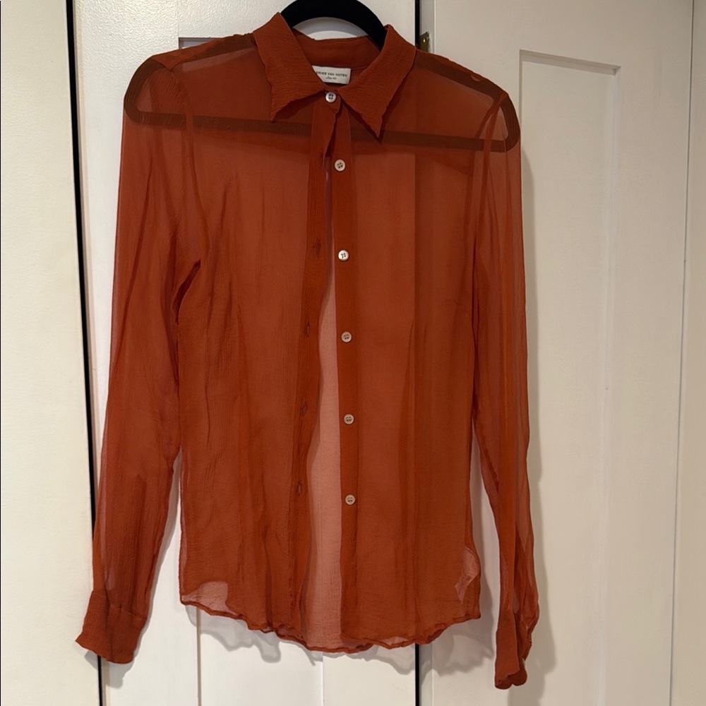 Dries Van Noten sheer top